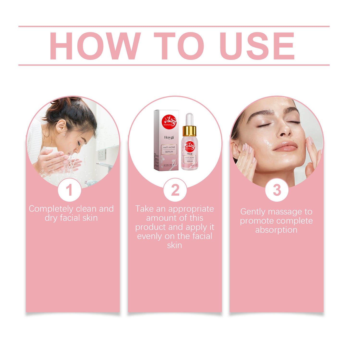 Hoygi Nicotinamide Anti-Acne Serum Mild Anti-Acne Serum Improve Acne Moisturizing Repair Serum