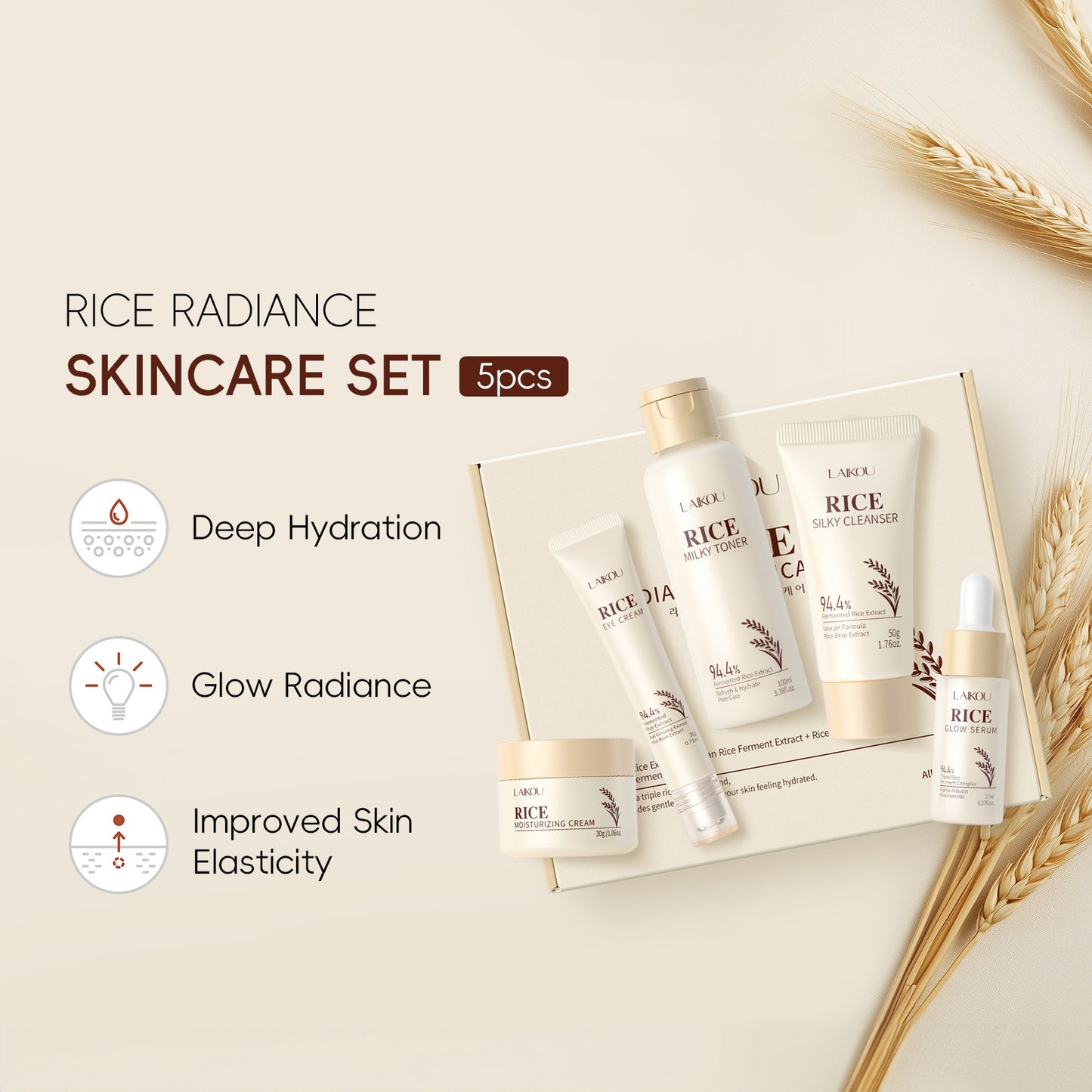 Moisturizing Cream With Plant Extracts For Facial Skincare  Skincare Set