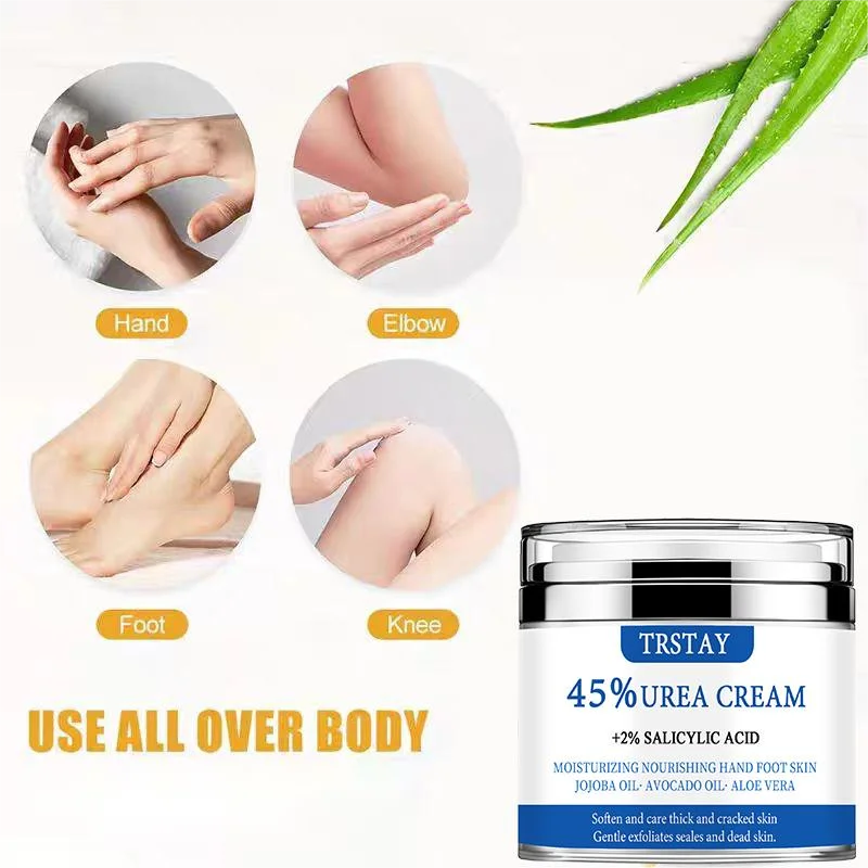 TRSTAY 45% urea cream+2% salicylic acid moisturizes and nourishes hand and foot skin with jojoba oil, avocado oil, and aloe vera