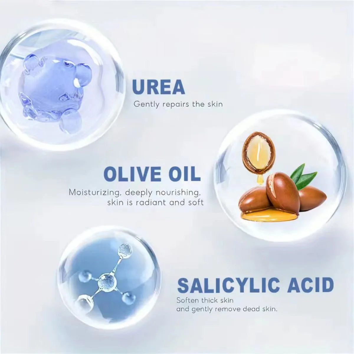 TRSTAY 45% urea cream+2% salicylic acid moisturizes and nourishes hand and foot skin with jojoba oil, avocado oil, and aloe vera