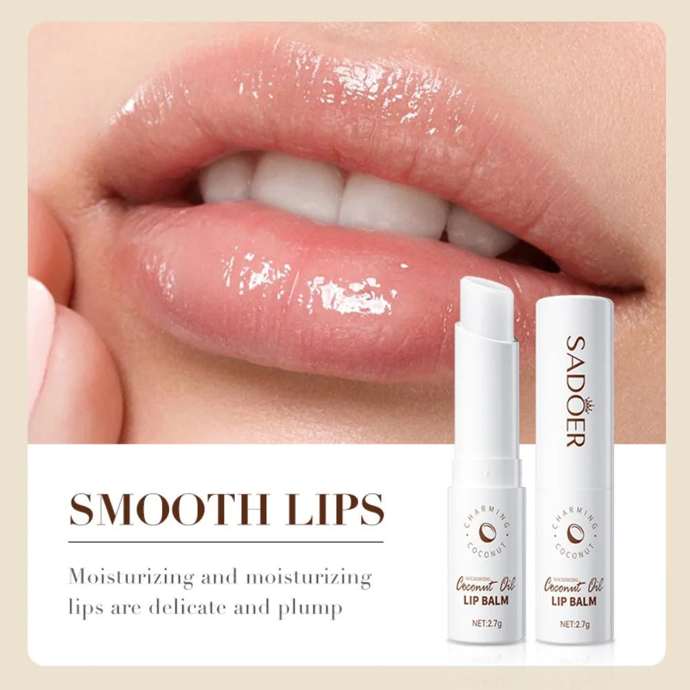 Coconut Lip Balm Lasting Nourishment and Moisture for Men and Women Daily Care Lip Balm Hydrating Repair Dry & Chapped Lips