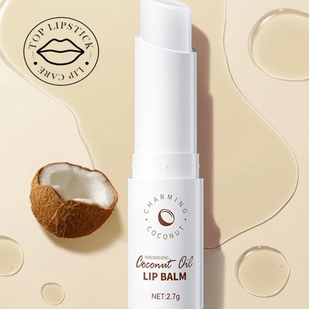 Coconut Lip Balm Lasting Nourishment and Moisture for Men and Women Daily Care Lip Balm Hydrating Repair Dry & Chapped Lips