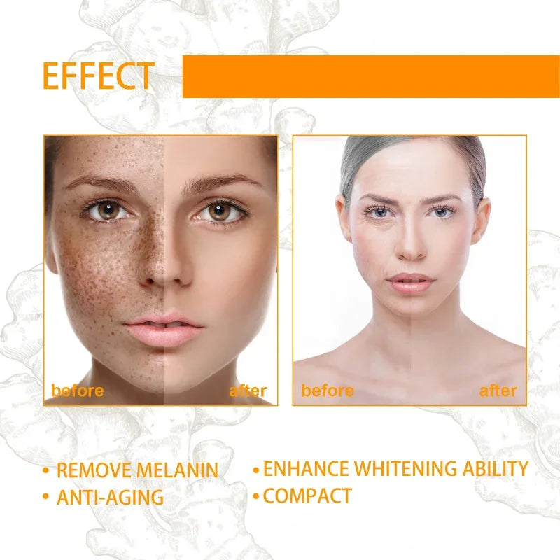 Remove Dark Spots Turmeric Essential Oil Anti Wrinkle Face Serum Therapeutic Acne Shrink Pores Whitening Moisturizing Skin Care