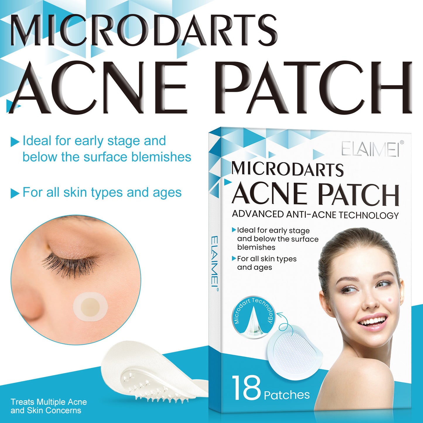 New Micro Needle Hydrocolloid Acne Acne Acne Patch